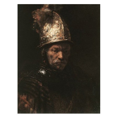 Man in a Gold Hat 1650 by Rembrandt van Rijn--Art gallery oil painting reproductions