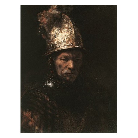 Man in a Gold Hat 1650 by Rembrandt van Rijn--Art gallery oil...