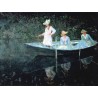 In the Rowing Boat by Claude Oscar Monet - Art gallery oil...