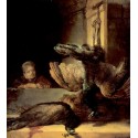 Still Life with Peacocks 1639 by Rembrandt Harmenszoon van...