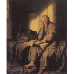 St. Paul in Prison 1627 by Rembrandt Harmenszoon van Rijn-Art...