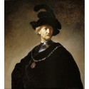 Old Man with a Gold Chain by Rembrandt Harmenszoon van Rijn-Art...