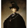 Old Man with a Gold Chain by Rembrandt Harmenszoon van Rijn-Art gallery oil painting reproductions