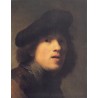Self Portrait with Gorget and Beret 1629 by Rembrandt Harmenszoon...