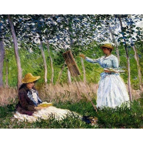In the Woods at Giverny by Claude Oscar Monet - Art gallery oil painting reproductions