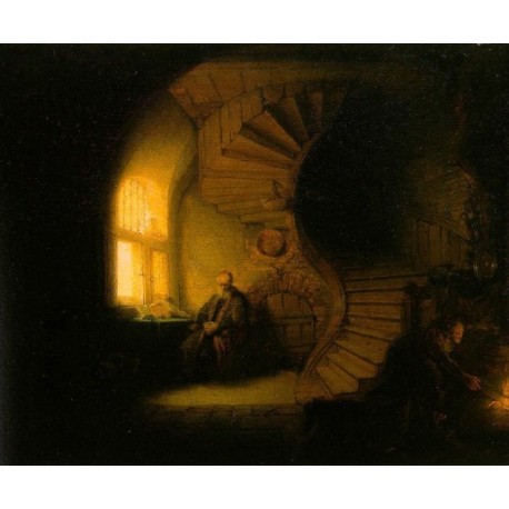 Philosopher in Meditation 1632 by Rembrandt Harmenszoon van...