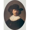 Self Portrait with a Wide-Brimmed Hat 1632 by Rembrandt...