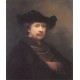 Self Portrait 1642 by Rembrandt Harmenszoon van Rijn-Art gallery oil painting reproductions