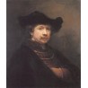 Self Portrait 1642 by Rembrandt Harmenszoon van Rijn-Art gallery...