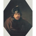 Self Portait with Helmet 1634 by Rembrandt Harmenszoon van...