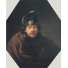 Self Portait with Helmet 1634 by Rembrandt Harmenszoon van...