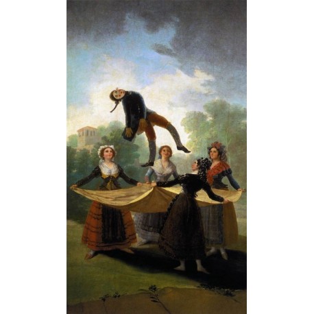 The Straw Manikin by Francisco de Goya-Art gallery oil painting...