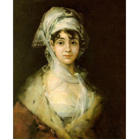 Antonia Zarate by Francisco de Goya-Art gallery oil painting...