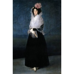 The Marquesa de la Solana by Francisco de Goya-Art gallery oil...
