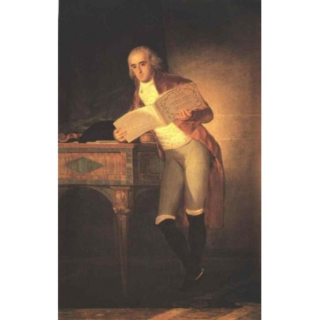 Bernardo de Iriarte by Francisco de Goya-Art gallery oil painting...