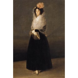 The Countess del Carpio by Francisco de Goya-Art gallery oil painting reproductions