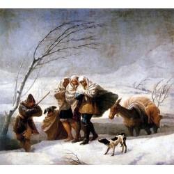 The Snowstorm by Francisco de Goya-Art gallery oil painting reproductions