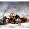 The Snowstorm by Francisco de Goya-Art gallery oil painting...