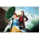 The Parasol by Francisco de Goya-Art gallery oil painting...