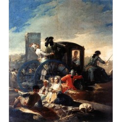 The Crockery Vender by Francisco de Goya-Art gallery oil painting...