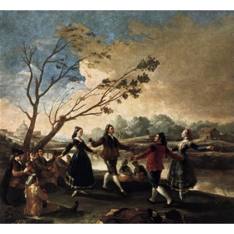 Dance of the Majos at the Banks of Manzanares by Francisco de...