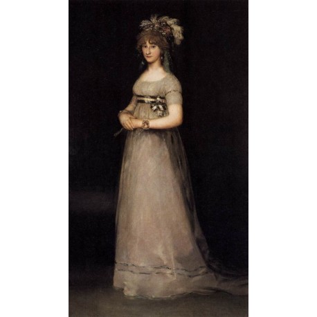 Portrait of the Countess of Chinchon by Francisco de Goya-Art gallery oil painting reproductions