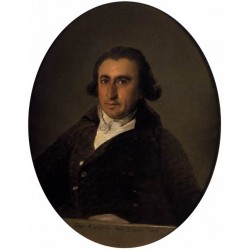 Portrait of Martin Zapater by Francisco de Goya-Art gallery oil...
