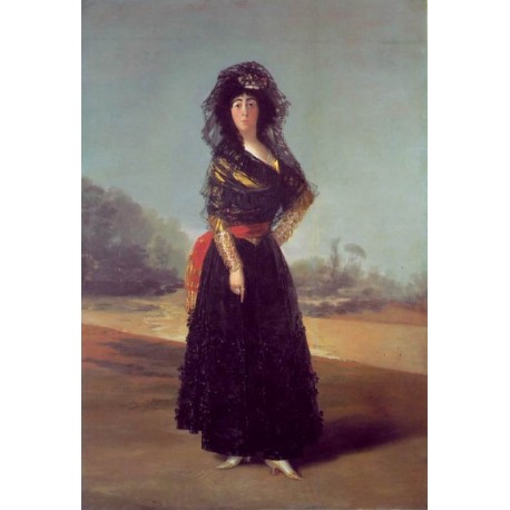 Duchess of Alba by Francisco de Goya-Art gallery oil painting reproductions