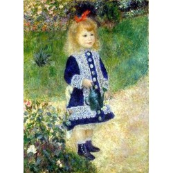 A Girl with a Watering Can by Pierre Auguste Renoir-Art gallery...