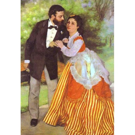 Alfred Sisley and His Wife by Pierre Auguste Renoir-Art gallery...