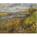 Banks of the Seine 1876 by Pierre Auguste Renoir-Art gallery oil...