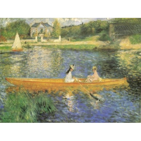 Banks of the Seine1879 by Pierre Auguste Renoir-Art gallery oil...