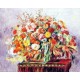 Basket of Flowers by Pierre Auguste Renoir-Art gallery oil painting reproductions