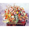 Basket of Flowers by Pierre Auguste Renoir-Art gallery oil...