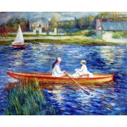 Boating on the Seine by Pierre Auguste Renoir-Art gallery oil...