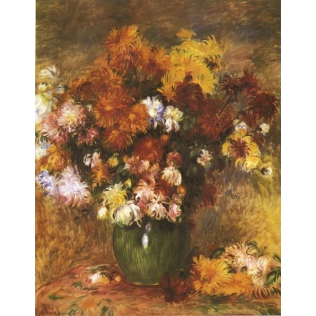 Bouquet 1885 by Pierre Auguste Renoir-Art gallery oil painting reproductions