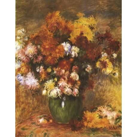 Bouquet 1885 by Pierre Auguste Renoir-Art gallery oil painting...