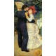 Dance in the Country by Pierre Auguste Renoir-Art gallery oil painting reproductions