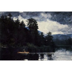Adirondack Lake by Winslow Homer - Art gallery oil painting reproductions