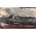 Adirondacks Guide 1892 by Winslow Homer - Art gallery oil painting...
