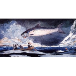 A Good Pool-Saguenay River by Winslow Homer - Art gallery oil...