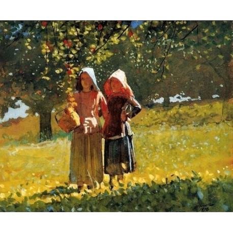Apple Picking by Winslow Homer - Art gallery oil painting...
