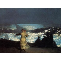 A Summer Night by Winslow Homer - Art gallery oil painting...