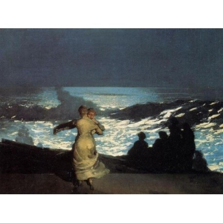 A Summer Night by Winslow Homer - Art gallery oil painting reproductions