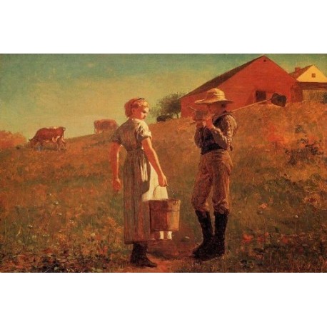A Temperance Meeting or Noon Time by Winslow Homer - Art gallery oil painting reproductions