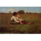 Boys in a Pasture by Winslow Homer - Art gallery oil painting reproductions