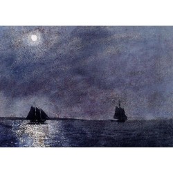 Eastern Point Light by Winslow Homer - Art gallery oil painting...