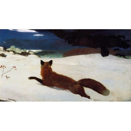 Fox Hunt by Winslow Homer - Art gallery oil painting reproductions