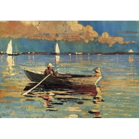 Gloucester Harbor by Winslow Homer - Art gallery oil painting...