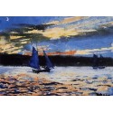 Gloucester Sunset by Winslow Homer - Art gallery oil painting...